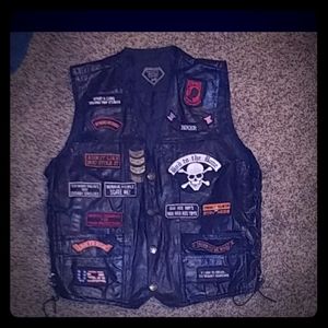 Leather Vest! Variously Stamped